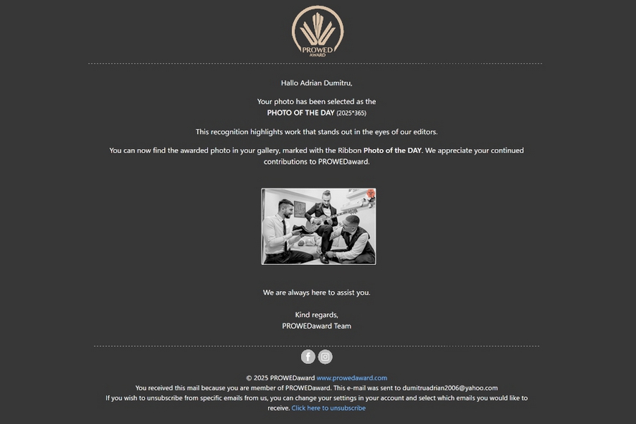 Prowed Award – Picture of the day