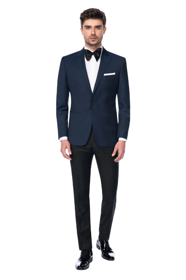 Costum albastru ceremonie Loro Piana Costum albastru ceremonie Loro Piana