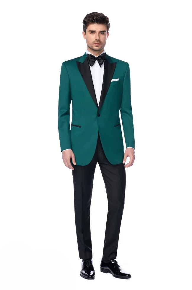 Costum ceremonie verde Scabal Costum ceremonie verde Scabal