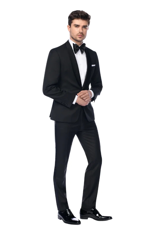 Costum negru ceremonie Loro Piana Costum negru ceremonie Loro Piana