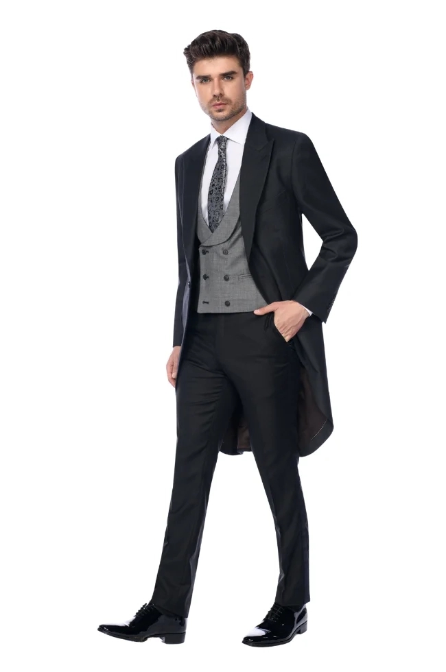 Redingota neagra ceremonie Vitale Barberis Canonico Redingota neagra ceremonie Vitale Barberis Canonico