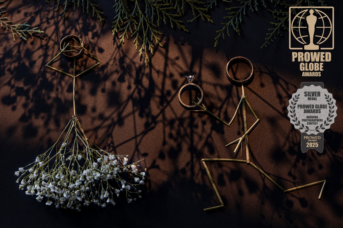 Fotografie premiată cu Silver Medal la PROWED Globe Awards 2025 - categoria "Wedding Details" - fotograf nuntă București AdPhoto
