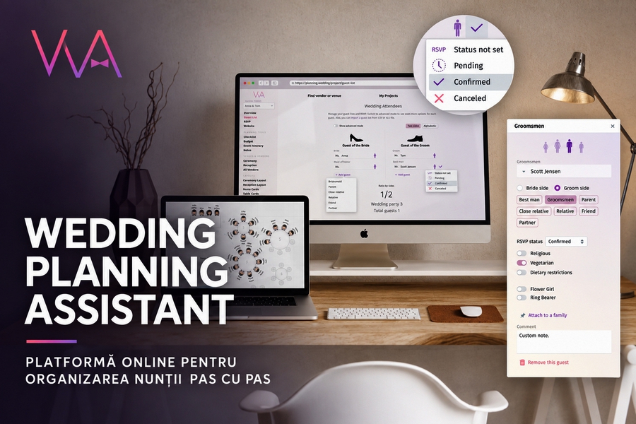 Wedding Planning Assistant – platformă pentru organizarea nunții Wedding Planning Assistant – platformă online pentru organizarea nunții pas cu pas